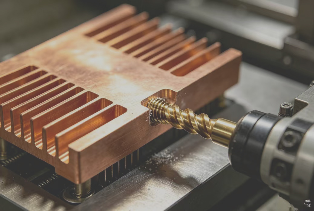 Heat sink tapping and drilling case